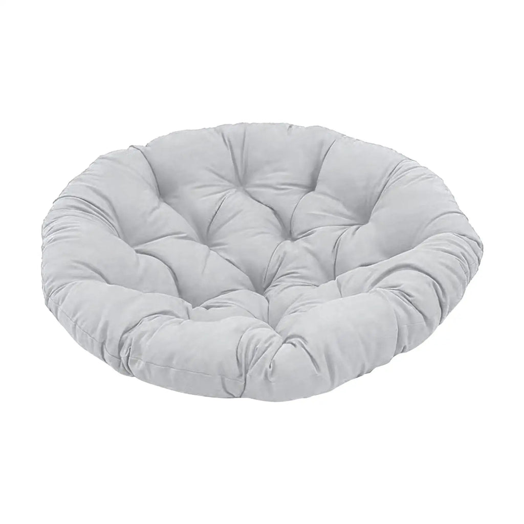 Papasan Chair Cushion Egg Chair Cushion Garden Chair Mat Washable Thick Round 15.7inch for Rocking Chair Seats Sturdy Zpaxo Light Gray