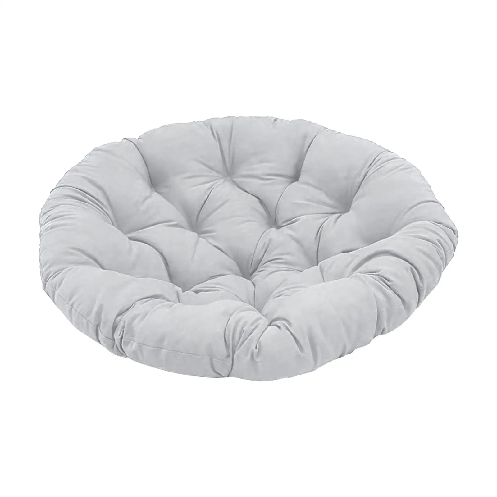Papasan Chair Cushion Egg Chair Cushion Garden Chair Mat Washable Thick Round 15.7inch for Rocking Chair Seats Sturdy Zpaxo Light Gray