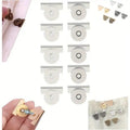 Metal Magnetic Snap Buttons – No-Sew DIY Bag Buckles 1–5 Pairs