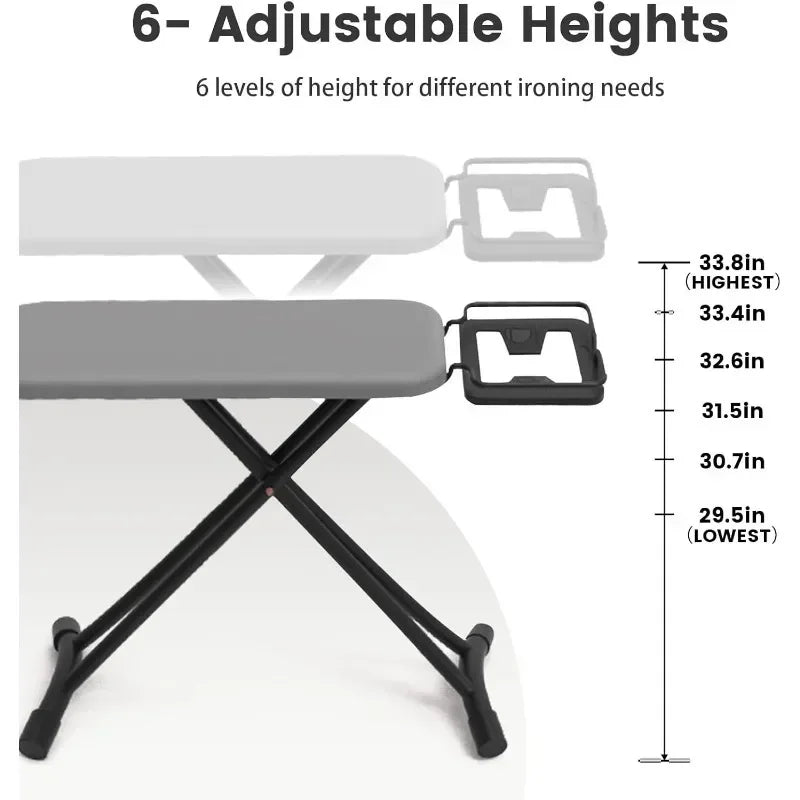 Portable Folding Ironing Board | Height Adjustable 110×31cm