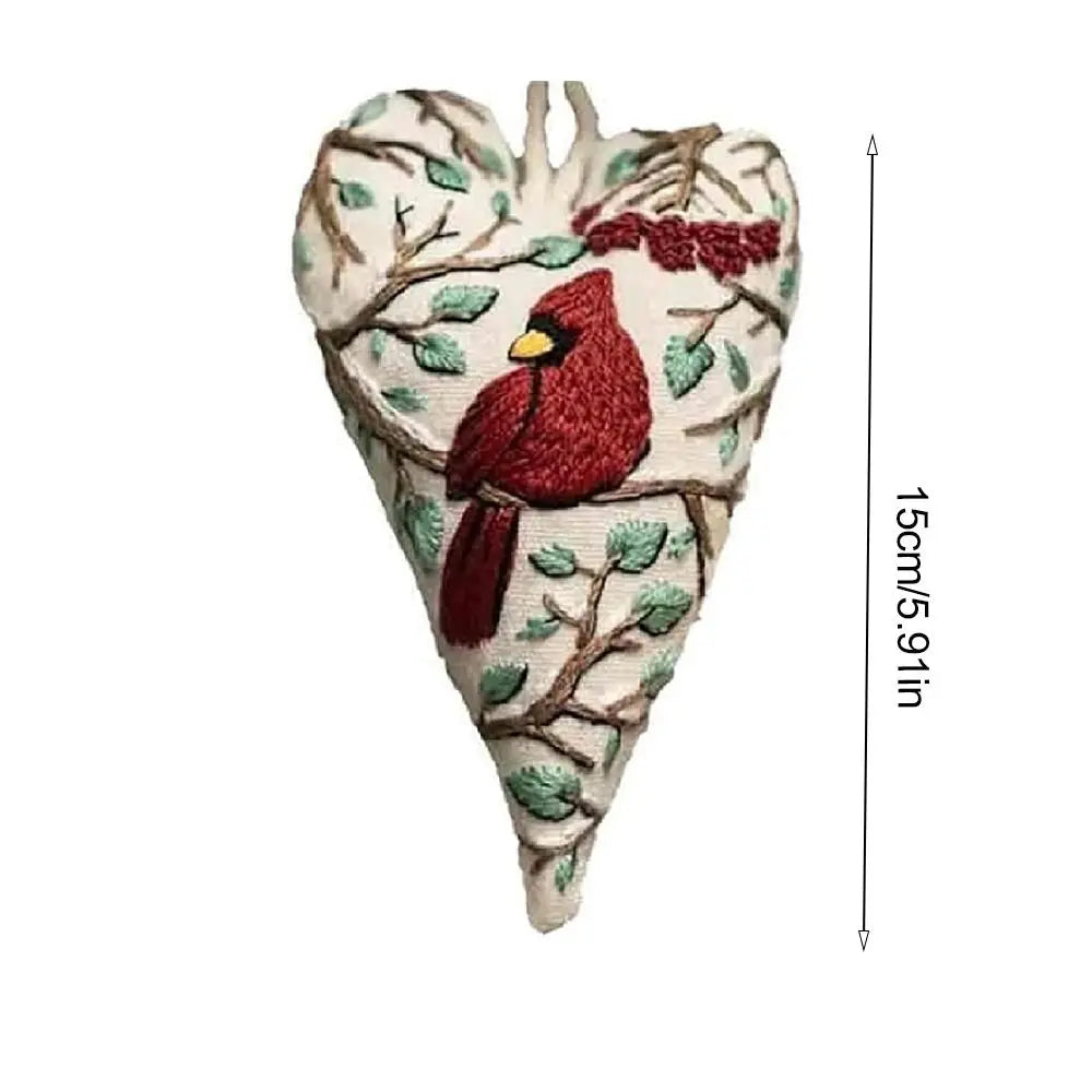Christmas Heart Cross Stitch Embroidery Kit – DIY Craft Gift Cross Stitch Kit Zpaxo