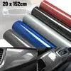 DIY Protection Waterproof Decal 6D Car Interior Wrap Sticker Glossy Zpaxo Gray-20X152cm