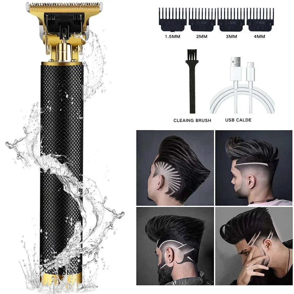 2026 Electric Hair Cutting Machine Vintage T9 Clipper Rechargeable