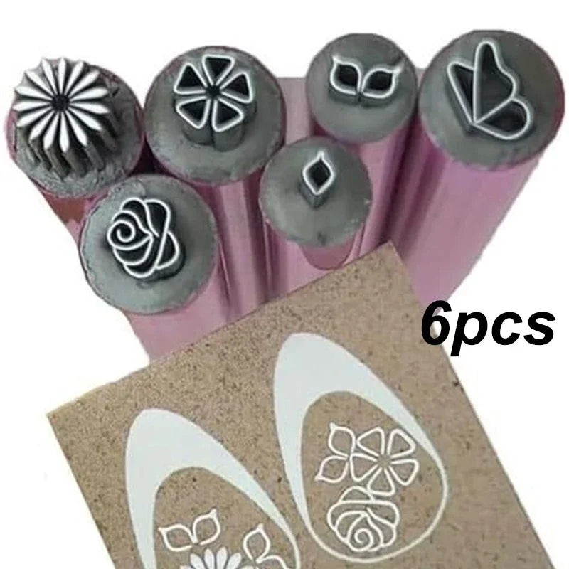 Nail Art Stamp Pen Set Quick-Drying Nail Graffiti Pen Flower Butterfly Patterns Nail Engraving Pencil DIY Nails Art Design Tool Zpaxo A-6pcs