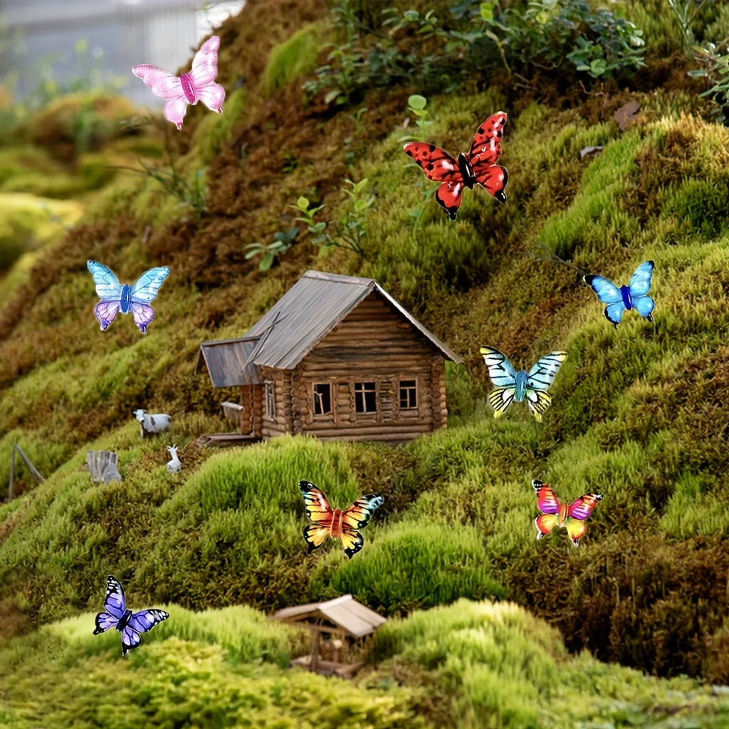 1:12 Dollhouse Mini Butterfly Models – 10/30/50 Pc DIY Set