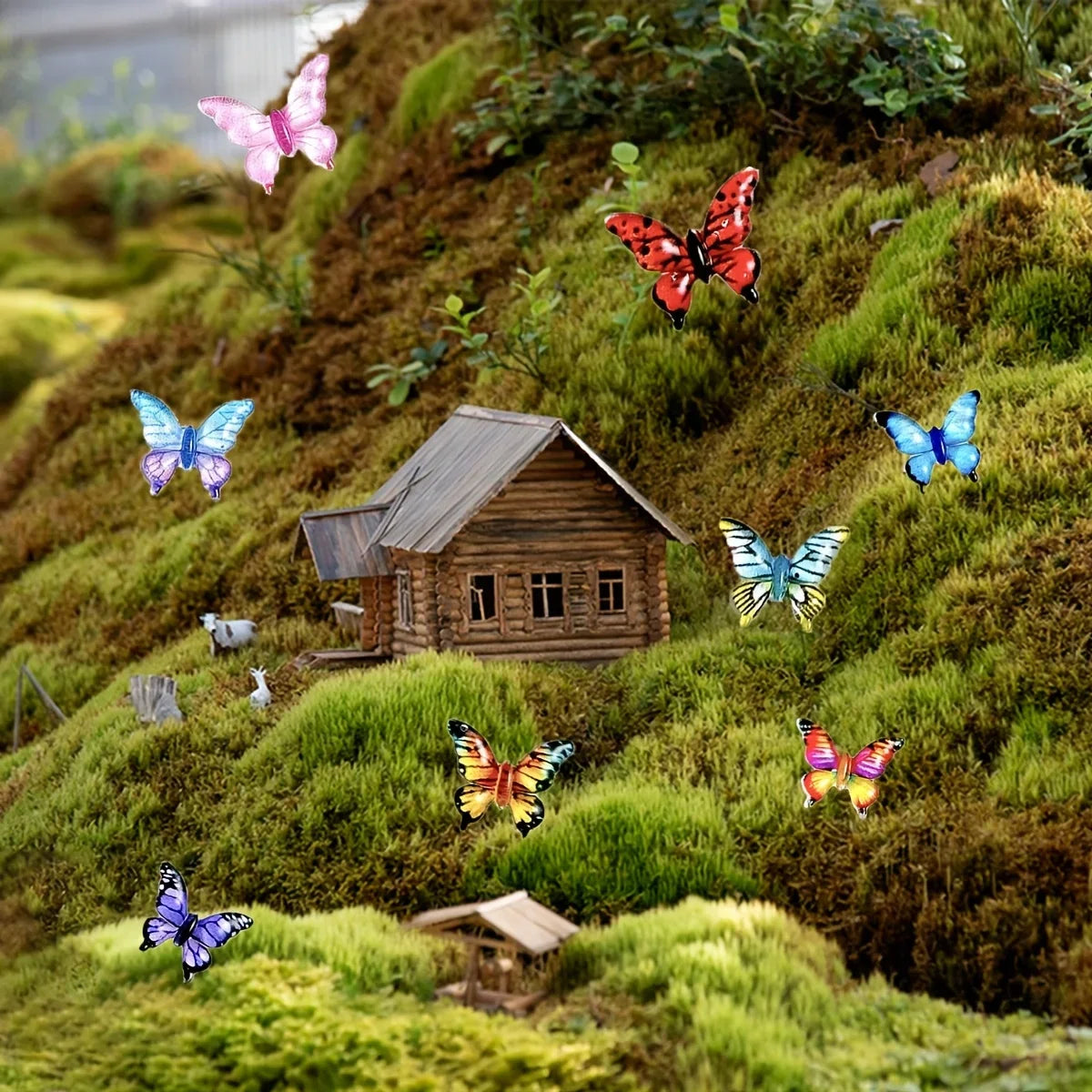 1:12 Dollhouse Mini Butterfly Models – 10/30/50 Pc DIY Set
