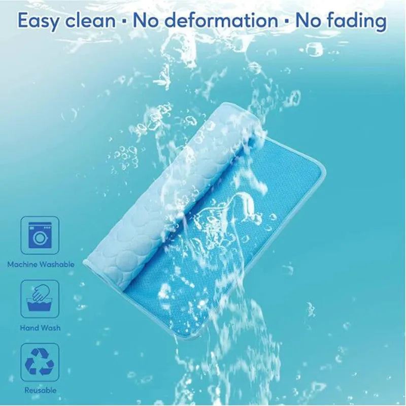 Ultimate Cooling Pet Mat Breathable Washable Summer Pad Dog Cat Self