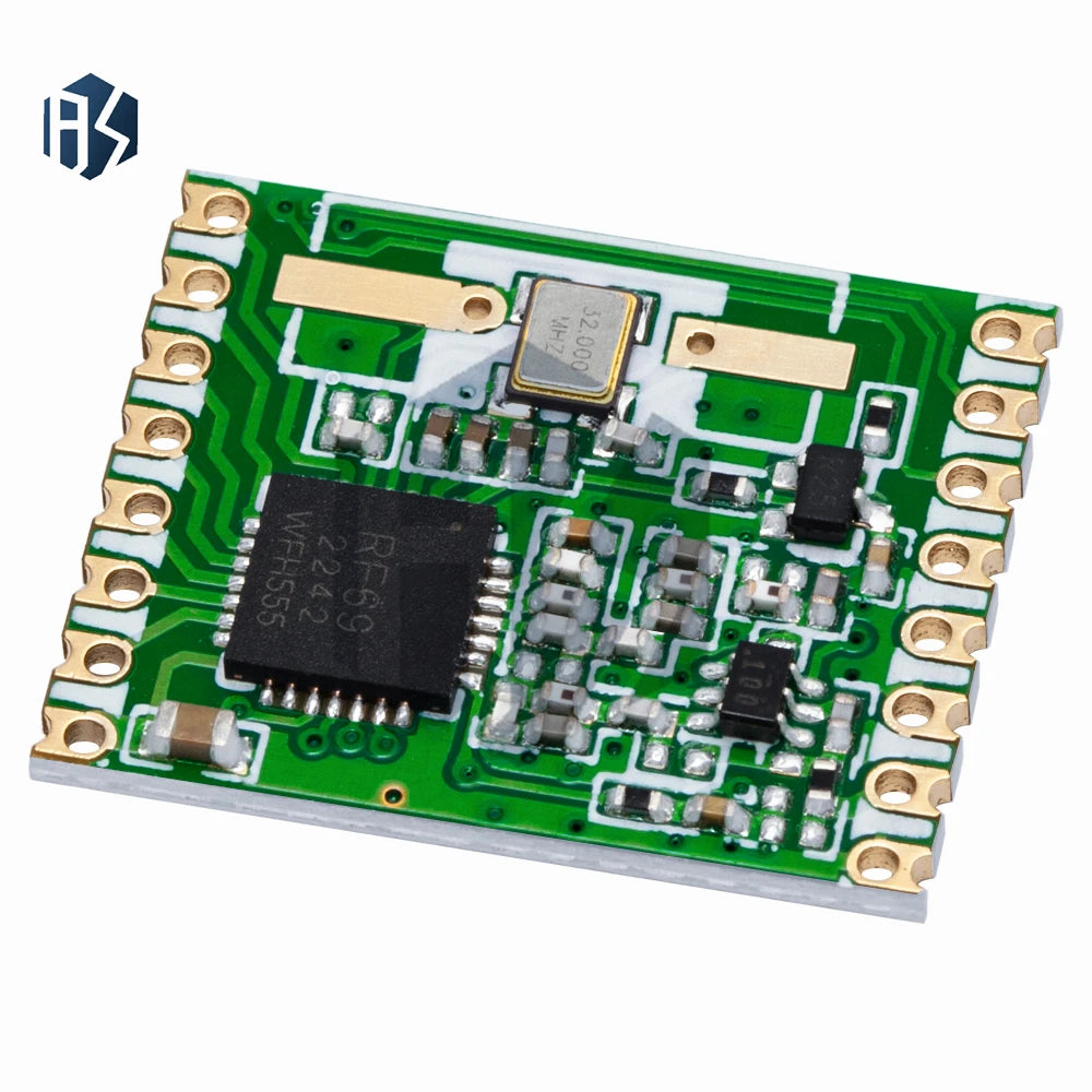 1PCS RFM69HW HopeRF Wireless Transceiver Module: 868MHz/433MHz/915MHz, 20dBm (868S2) – For Remote/HM Zpaxo