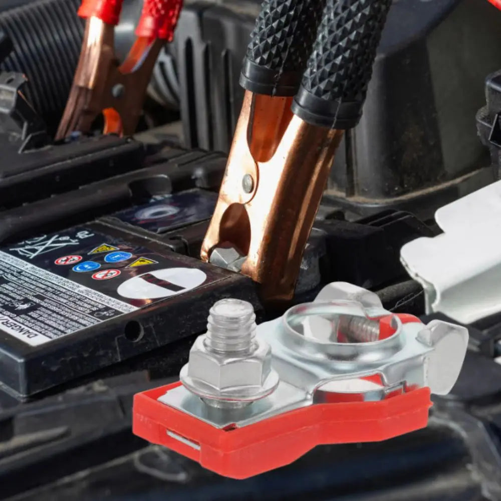 Post Battery Terminals Positive Negative Universal Wire Cable Clamp Zpaxo