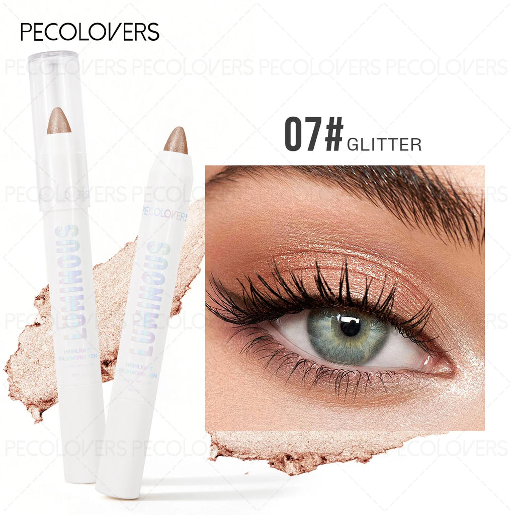 1PC Colored Eyeshadow Stick,Matte And Shimmery Textures, Perfect for 3D Eye Makeup, Waterproof And Sweatproof Zpaxo 07