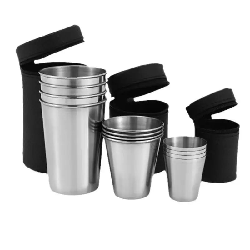 Stainless Steel Glass Outdoor Small Glasses Travel Picnic Cup 30 70 Zpaxo