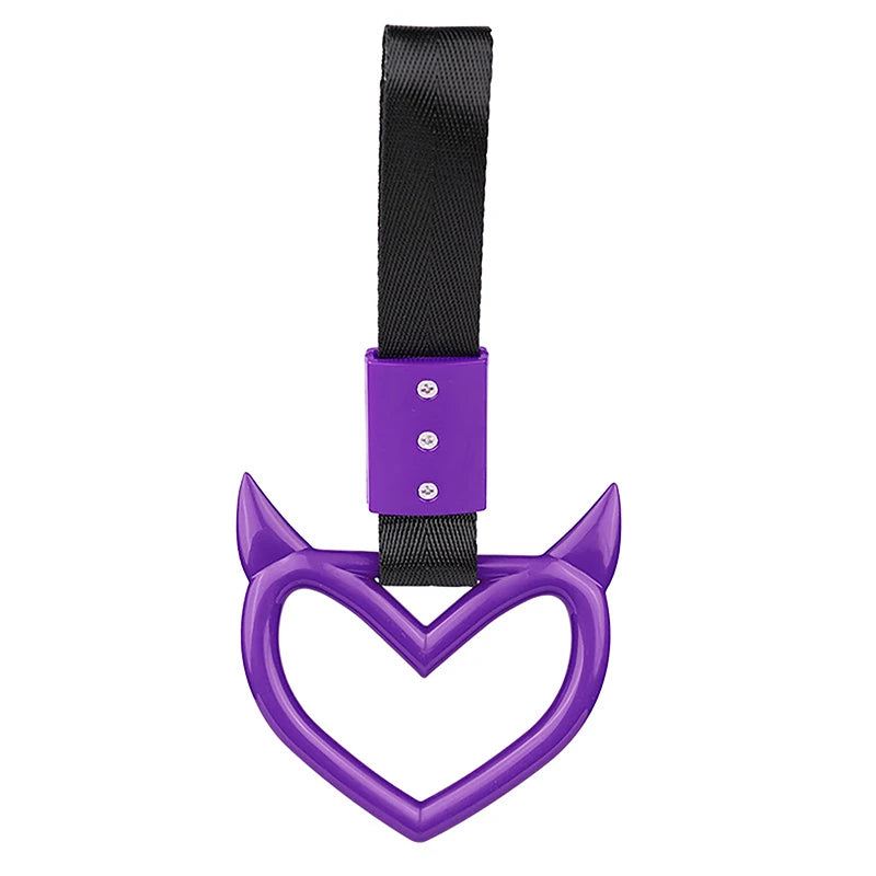 CMColorful Car Tow Strap Ring Heart Train Bus Handle Hand Styling Zpaxo A5