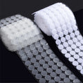 500pair 10/15/20mm White Dot Sticker Self Adhesive Fastener Hook and Loop Tape Nylon Strong Glue Adhesivo Zpaxo 15mm 500pair Transparent