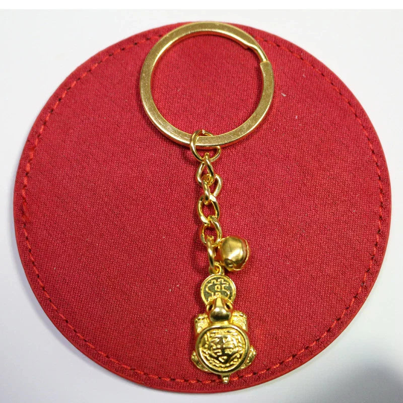 Fengshui Lucky Turtle Pendant Japan Sensoji Temple Golden Tortoise Zpaxo