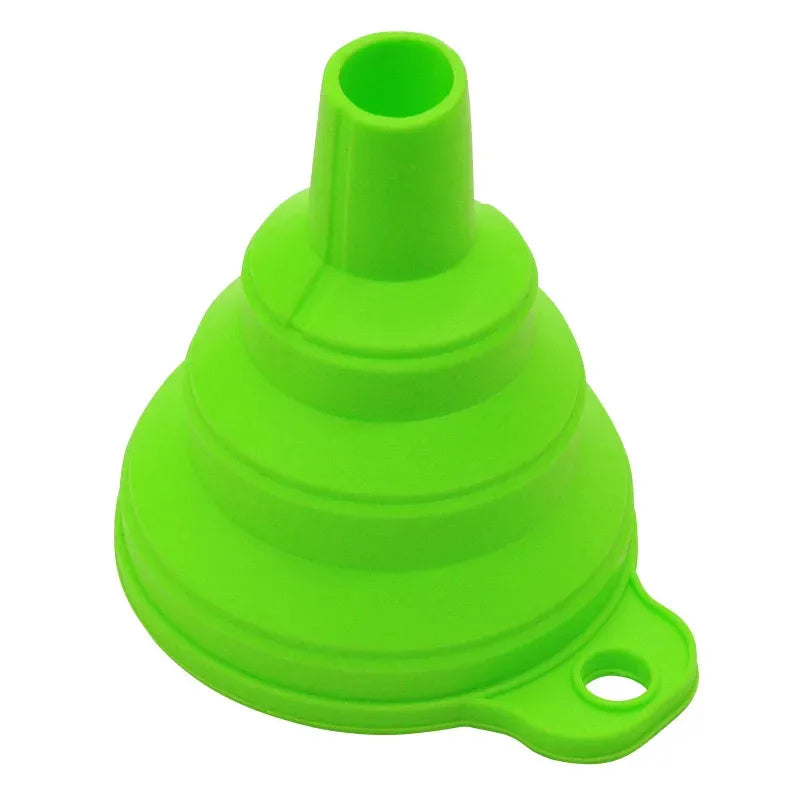 Foldable Silicone Funnel – Portable for Fuel, Oil & Kitchen