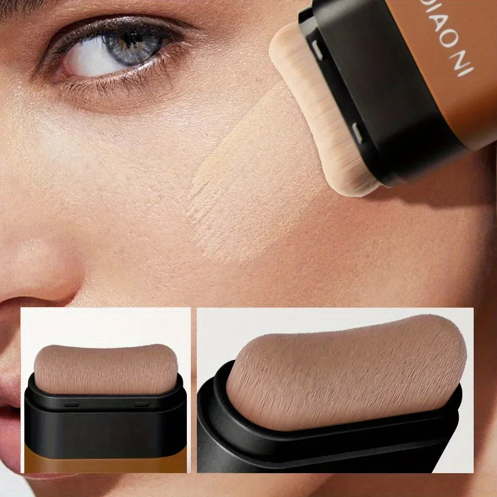 Foundation stick with brush concealer to brighten skin tone and last for a long time without makeup foundation Zpaxo