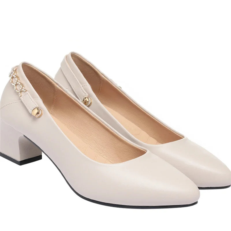 Heels Shoes Women 2023 Pointed Toe Professional Fashion Single Zpaxo