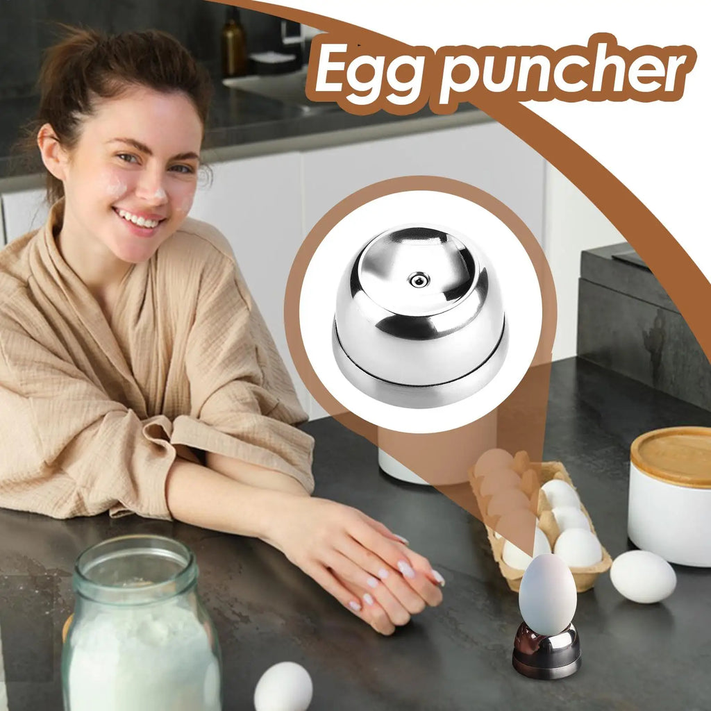 Hard Boiled Egg Peeler Poker Egg Piercer Stainless Steel Needle Peeler Kitchen Tools Pricker Hole Separator Kitchen Gadgets Zpaxo