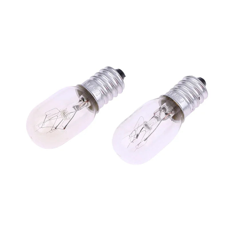 2Pcs/lot E14 Bulbs 15W High Temperature Resistant Refrigerator Bulb Microwave Oven Replacement Light Toaster/Steam Bulb Light Zpaxo