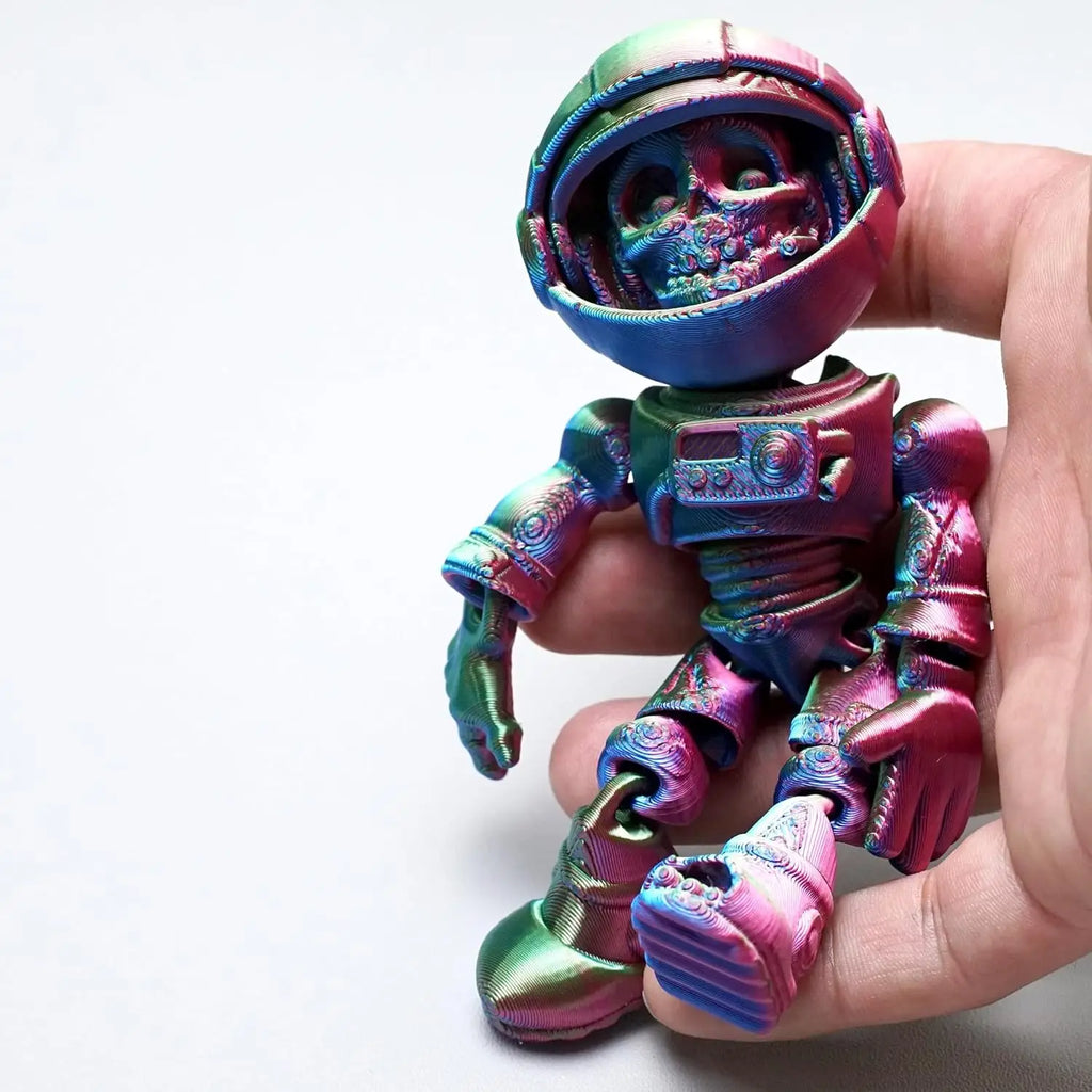 3D Printed Space Zombie Skeleton Astronaut Flexible Realistic
