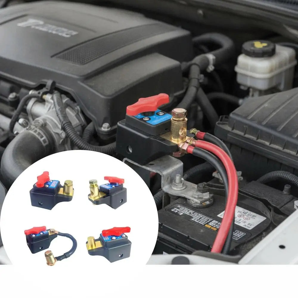 Black Red Battery Shutdown Switch High Power Kit Battery Disconnect Switch High Power Switch For Construction Machinery Zpaxo