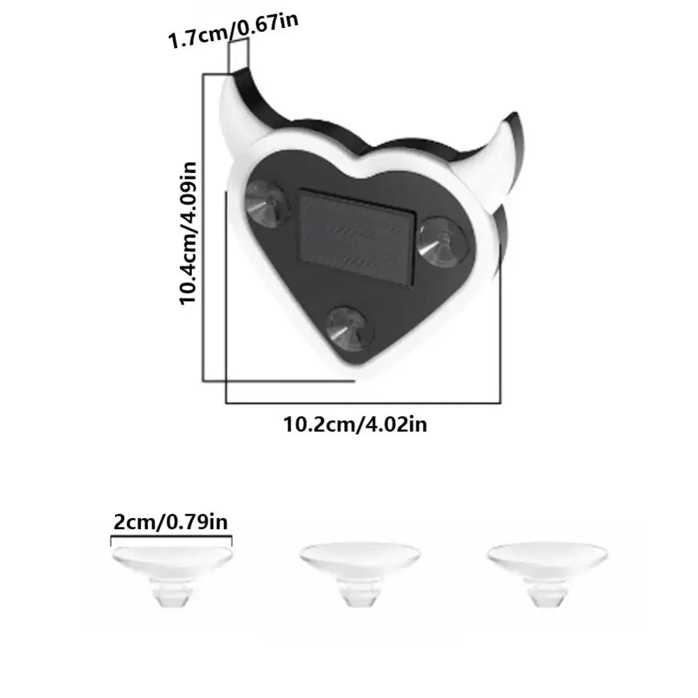 Suction Cup Solar Car Light Wiring Design Vibration Sensing LED Zpaxo