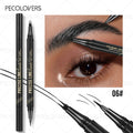 2 Forks Liquid Eyebrow Pencil Ultra-fine Eyebrow Tattoo Enhancer Waterproof Lasting Natural Eyelash Eyeliner Pen Makeup Cosmetic Zpaxo 06