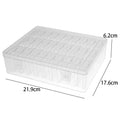 30/14x Clear Rhinestone Boxes Plastic Organizer 5D Nail Art Accessories Containers Art Craft Bead Seed Jewelry Tabletop Storage Zpaxo 30PCS (1 box)