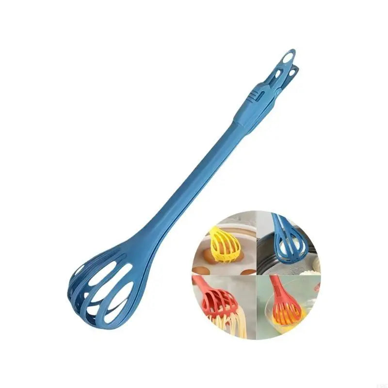Ergonomic Handle Multifunctional Eggs Whisk Tongs ABS Safe Easy Clean Zpaxo Blue CN