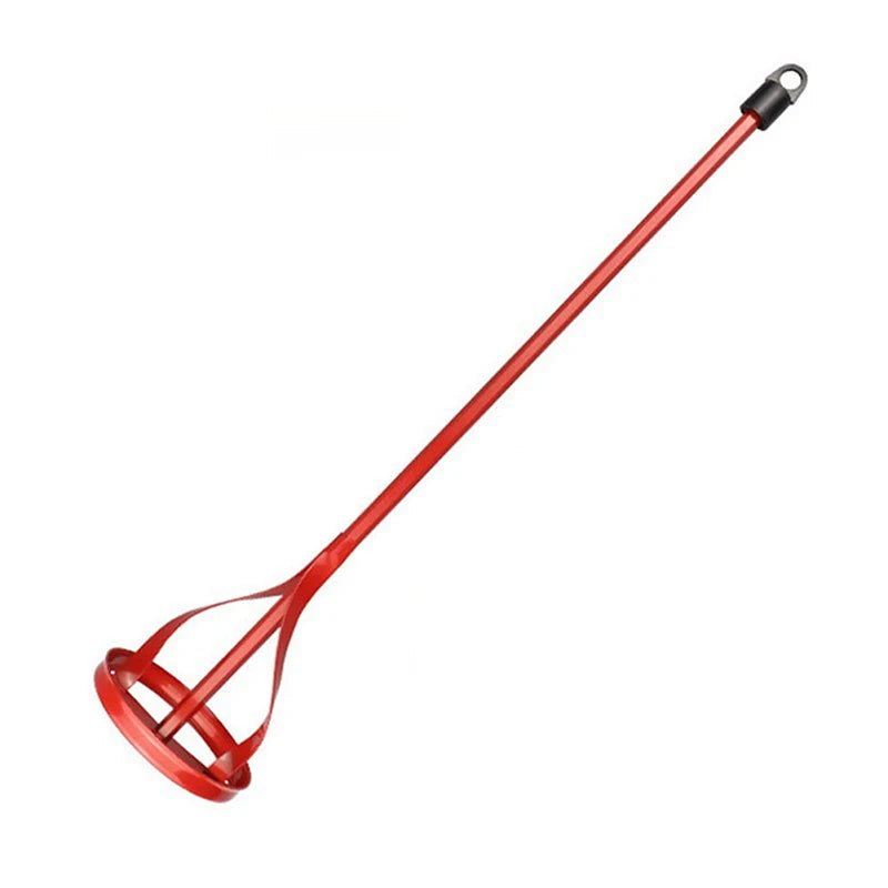 Paint and Mud Mixer Hexagon Shaft Plaster Mud Mixer Handheld Paint Cement Putty Powder Mixing Tool For Grouting Mortar Zpaxo Red