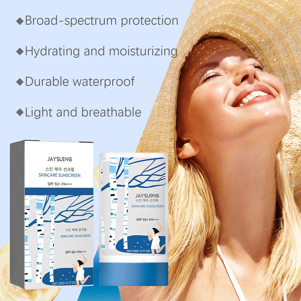 SPF 50 UV Sunscreen Stick – Waterproof, Oil Control, 20g Sunscreen Stick Zpaxo