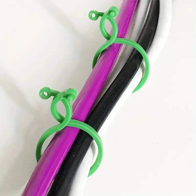 Gardening 8-figure clip garden green plant tomato vine binding plastic clip garden plant 8-figure buckle fastening buckle Zpaxo