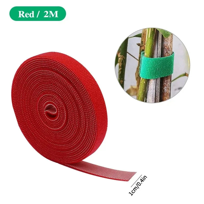 Green Nylon Garden Twine & Plant Ties – Hook Loop Cane Support