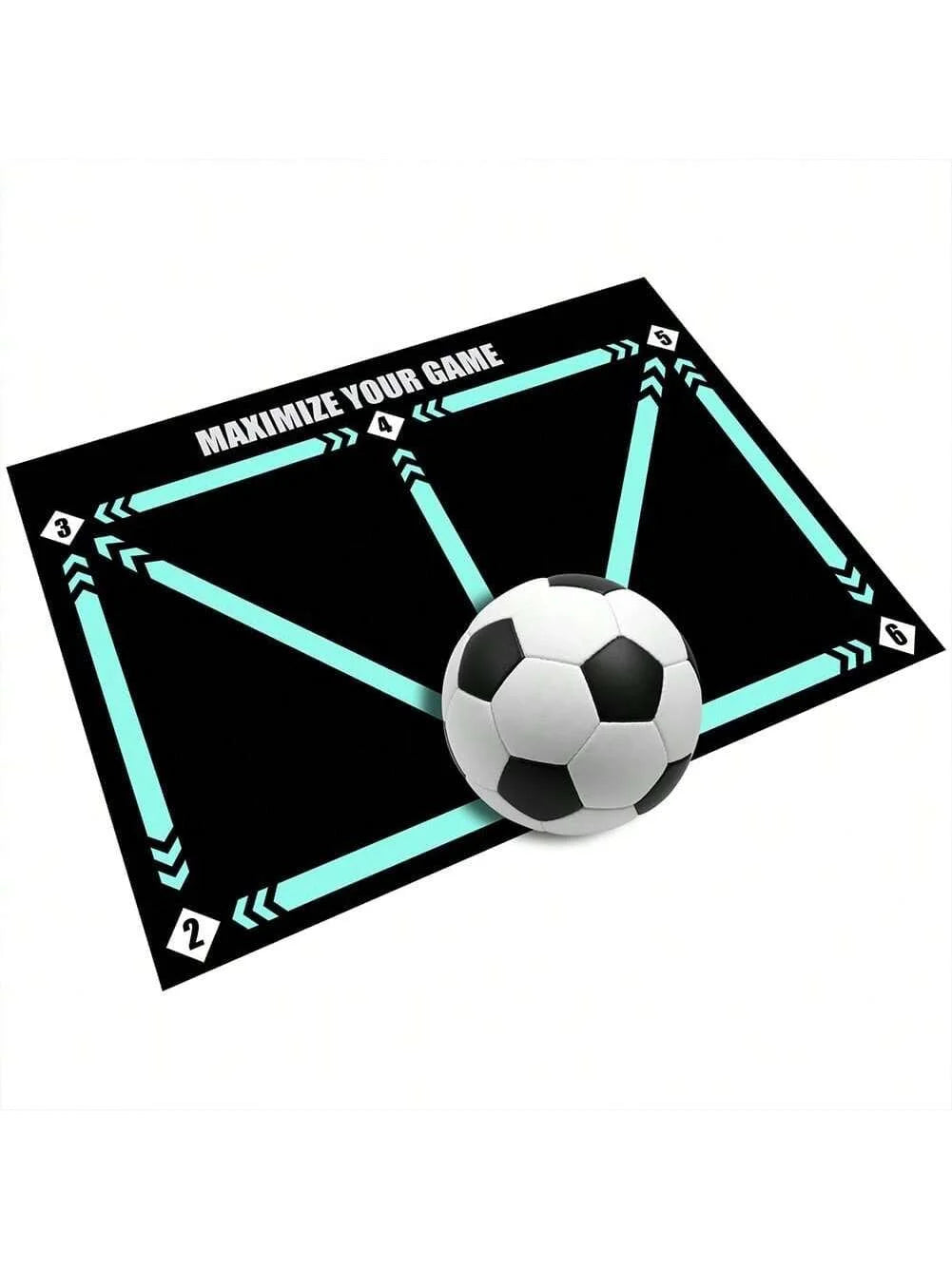 Soccer Ball Control Training Mat – Digital Guidance & Rubber Base