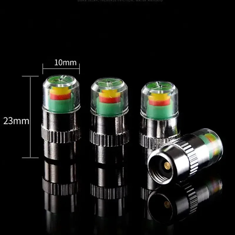 Tire Pressure Valve Cap Sensor Indicator – 4 or 24 Pack
