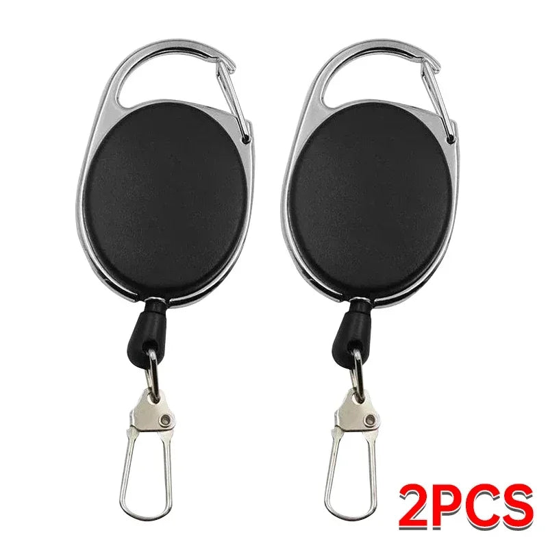 Retractable Keychain Badge Holder – ID Card & Key Ring Clip