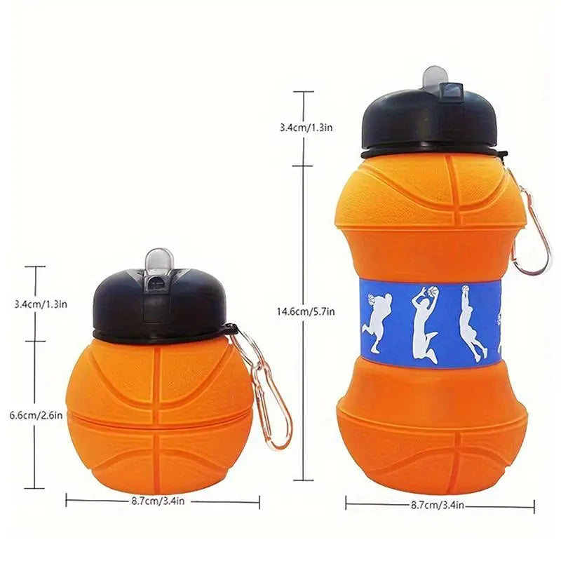 Foldable Leakproof Collapsible Water Bottle for Kids & Sports