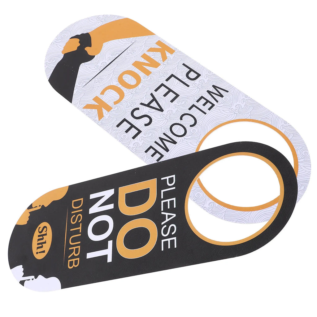 Do Not Disturb Door Hanger Sign Sturdy PVC Double Sided Hotel Room