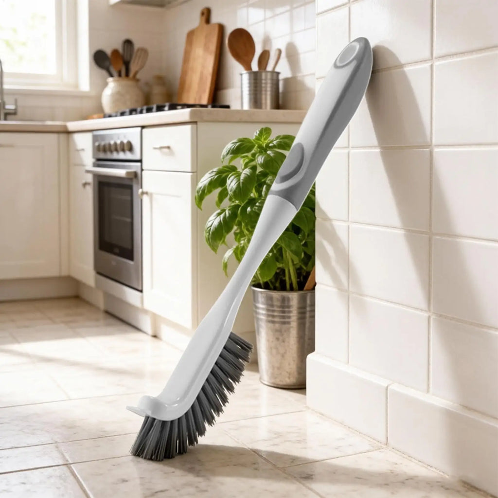 Bathroom Cleaning Brush Crevice Scrubber Non-slip Handle Floor Tile