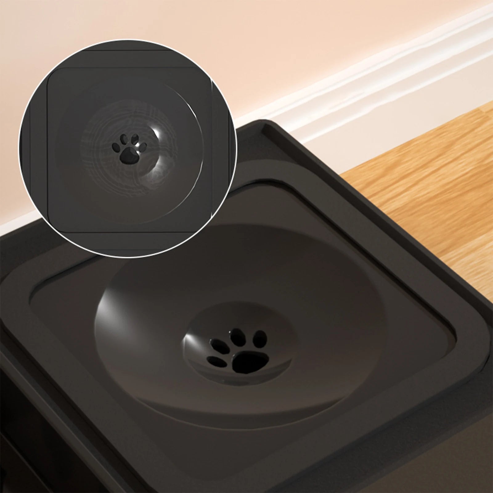 Elevated Dog Bowls with Stand Rods Pet Cat Raised Double Food Bowls Water Dishes Puppy Pets Feeder Adjustable Drinking Bowl Zpaxo