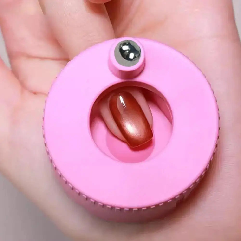 360° Rotating Cat Eye Nail Magnet Tool | Glass Bead & Wide Light Nail Art Magnet Tool Zpaxo
