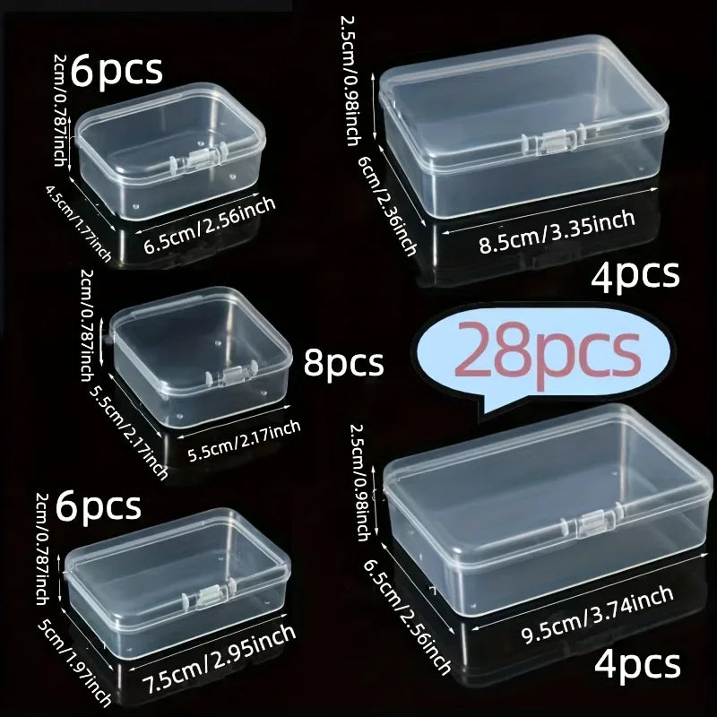 Storage Box Clear Plastic Containers Lids Multipurpose Organizer Zpaxo