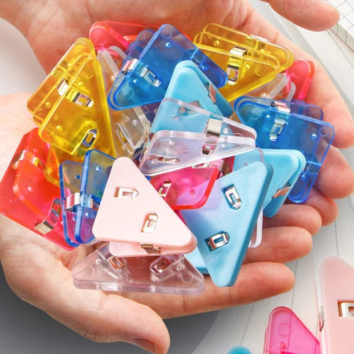 Triangle Corner Clips File Paper Clip Index Photo Clamp Page Holder Zpaxo Mix 10 clip