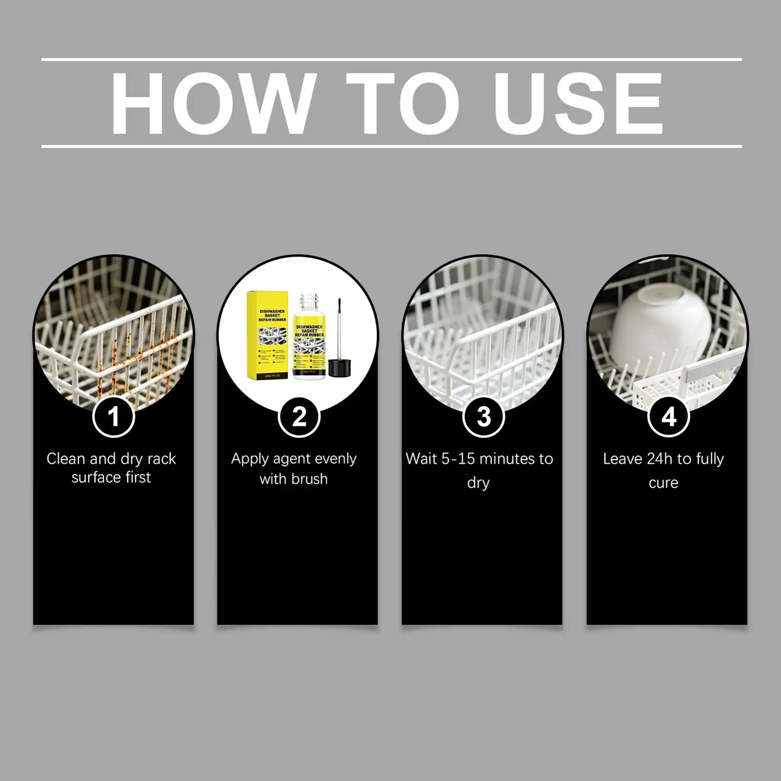Dishwasher Rack Repair Waterproof Insulation Paint Basket Restoration