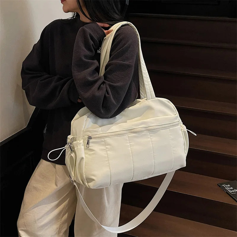 Travel luggage bag ladies' fitness bag dry wet bag ladies' carry on compartment luggage bag waterproof fitness bag Zpaxo Beige fitness bag