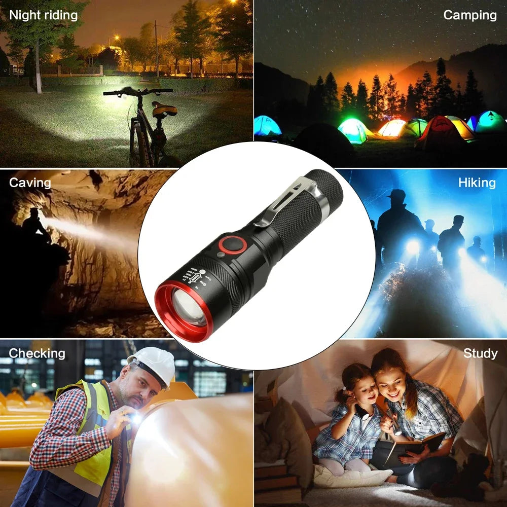 POCKETMAN 1800 Lumen Zoomable LED Flashlight | Waterproof Torch