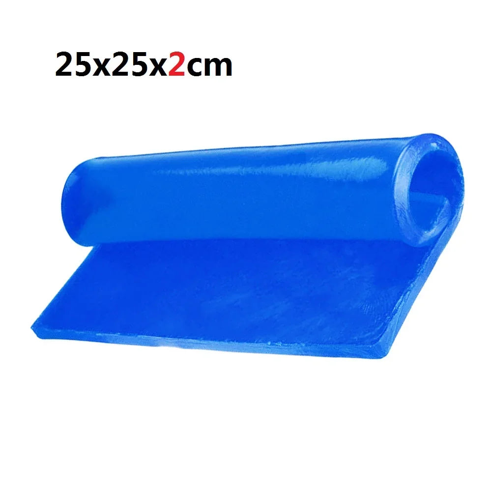 New Motorcycle Seat Gel Pad Shock Absorption Mat Motorbike Scooter Comfortable Soft Gel Cushion Motor Bike Modified Seat Pads Zpaxo 25X25X2cm Blue