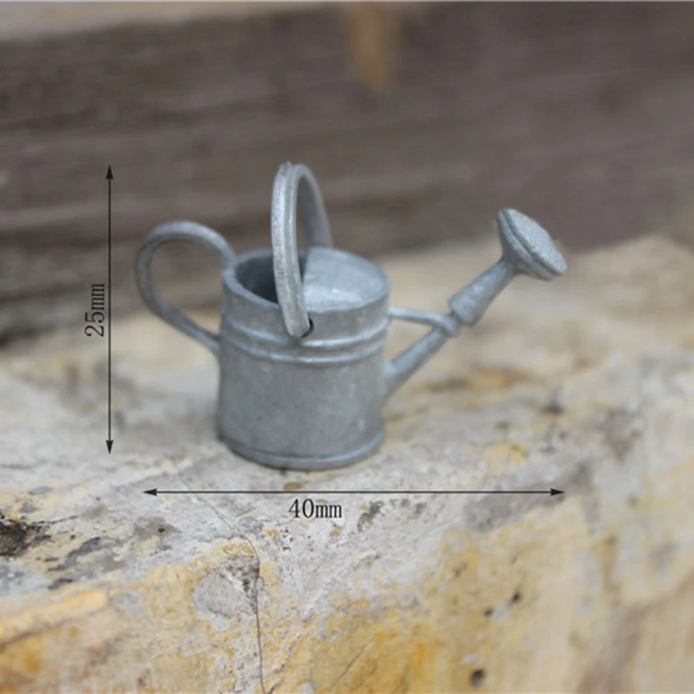 Garden Tools Tin Watering Can 1 12 Scale Dollhouse Miniatures Scenery