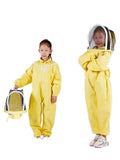 Yellow Cotton Jumpsuit Children's Bee-proof Suit Space Anti-bee Cap