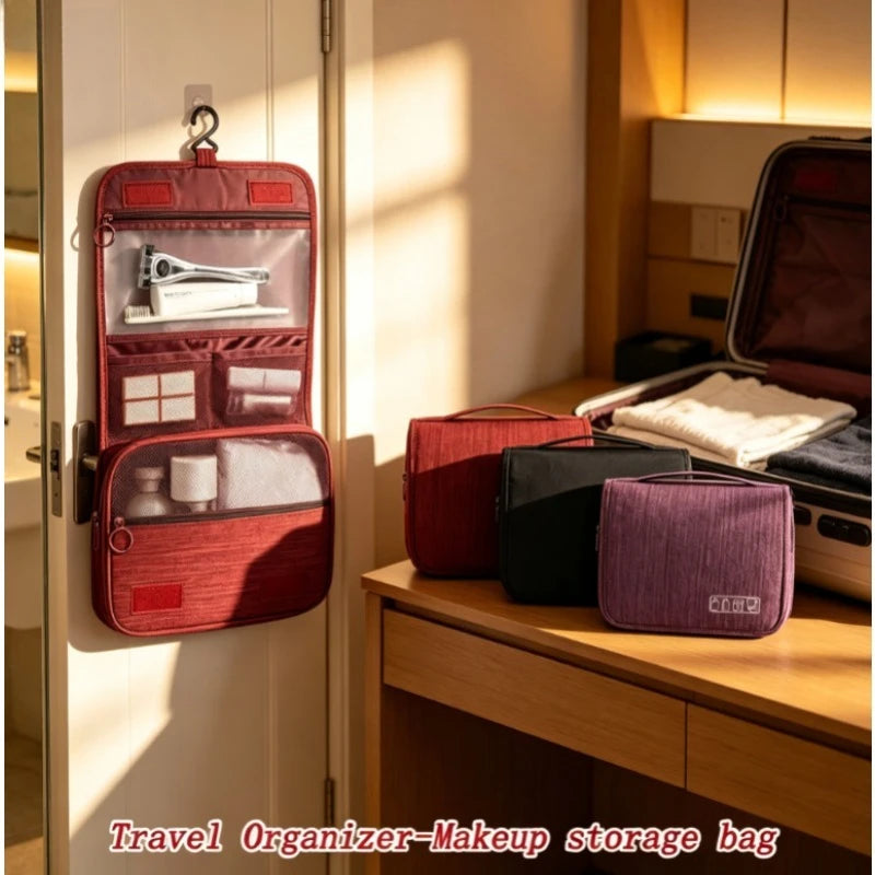 Waterproof Hanging Toiletry Bag Travel Cosmetic Organizer Separate